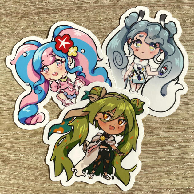 Matte vinyl stickers