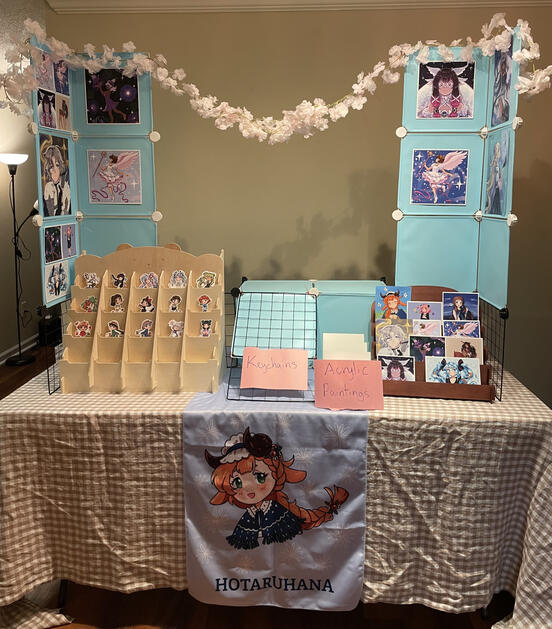 Photo of intended setup with some products
